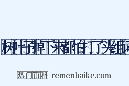 树叶子掉下来都怕打了头组词是什么意思的图片